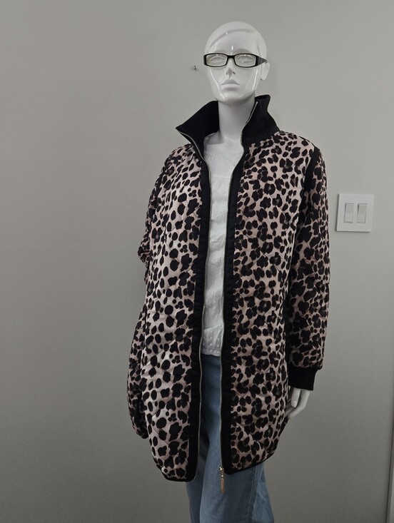 Hilary Radley Jackets & Blazers - HILRAY RADLEY for Katherine Barclay Womens Bold Chic Leopard Print Xl Jacket